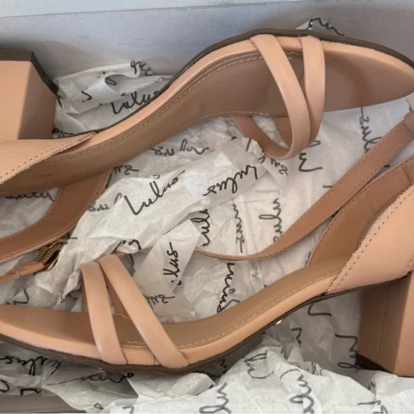 Lulus Open- Toe Nude Block Heel - Picture 4 of 4